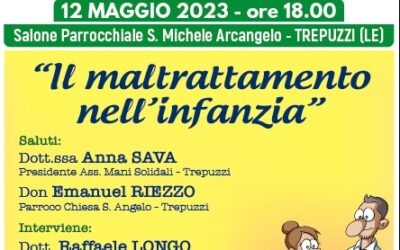 “Il Maltrattamento nell’Infanzia” Confronto sul tema a Trepuzzi