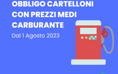 OBBLIGO ESPOSIZIONE PREZZI MEDI CARBURANTE