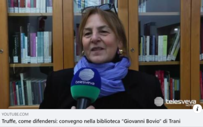 Truffe, come difendersi: convegno nella biblioteca “Giovanni Bovio” di Trani