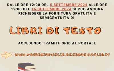 Prorogati i termini per richiedere la fornitura gratuita e semigratuita dei libri di testo