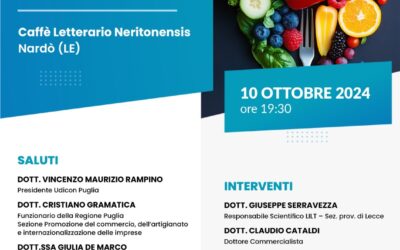 “Salute e Alimentazione” Un incontro al Caffè Letterario di Nardò